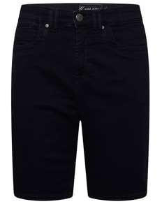 KAM Knitted Denim Shorts Black/ Blue 